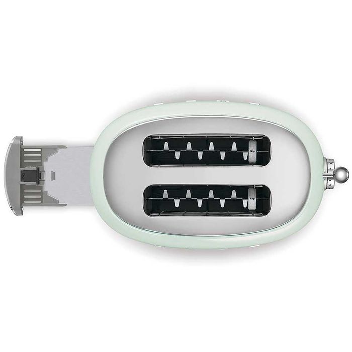 Тостер на 2 скибочки Smeg TSF01PGEU пастельно-зелений