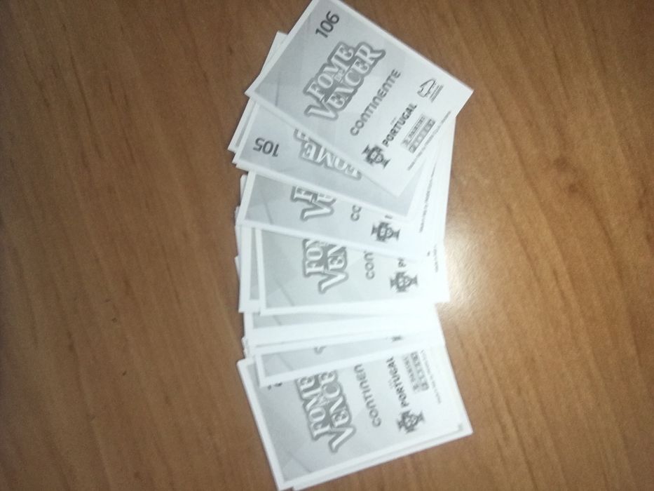 Cromos coleção fome de vencer