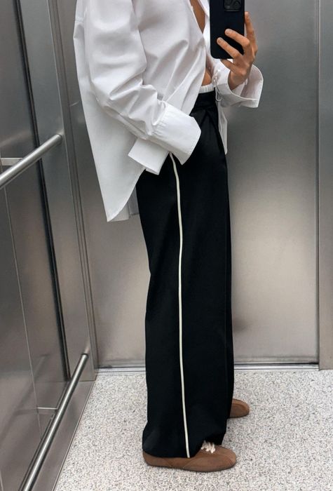 Брюки з лампасами Zara S