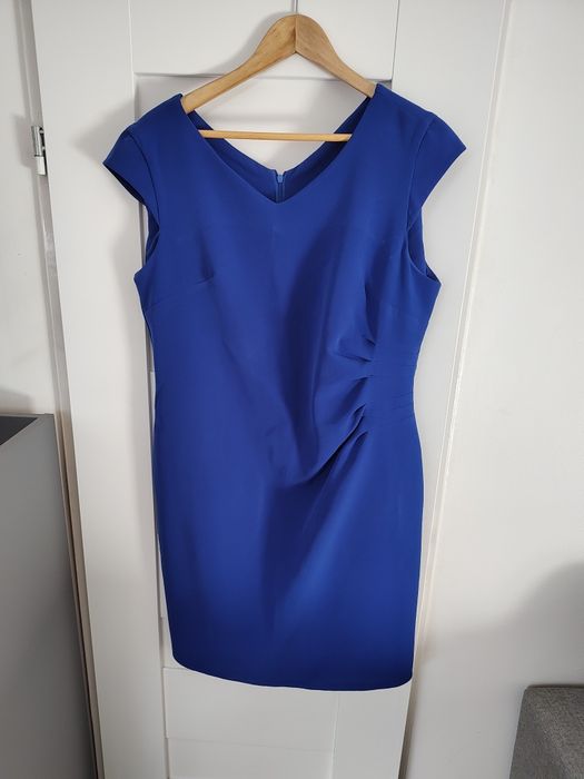 Sukienka elegancka chabrowa