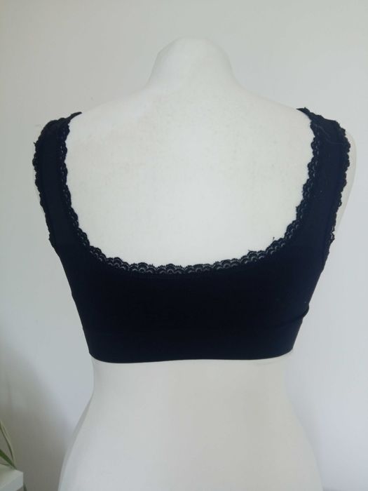 Sportowy top stanik czarny r M/38