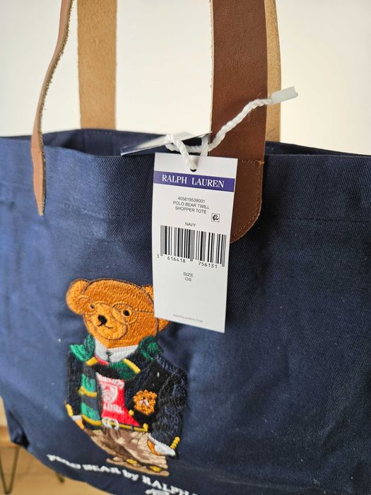 Torba na zakupy Ralph Lauren miś Preppy Bear nowa z metką