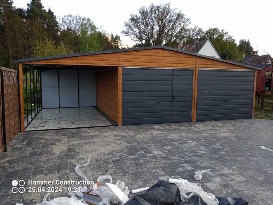 Garaż blaszany wiata domek schowek PRODUCENT SZYBKA REALIZACJA