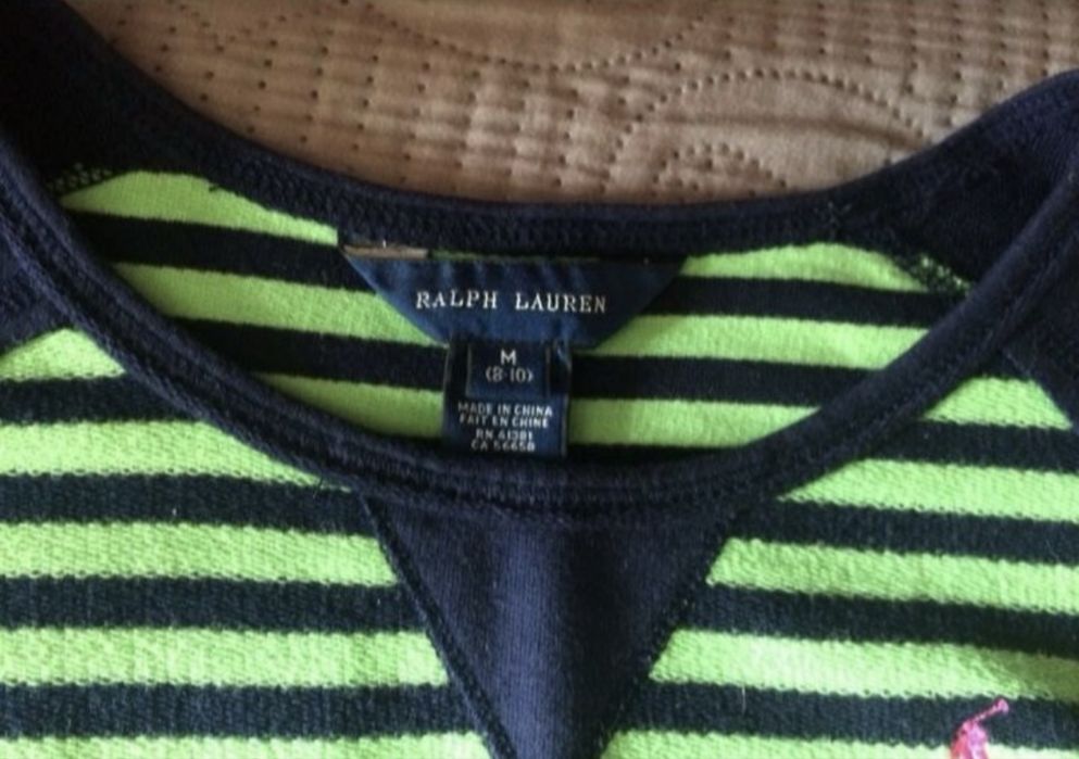 Лонгслів Polo Ralph світшот реглан кофта для дівчинки 9-10 років