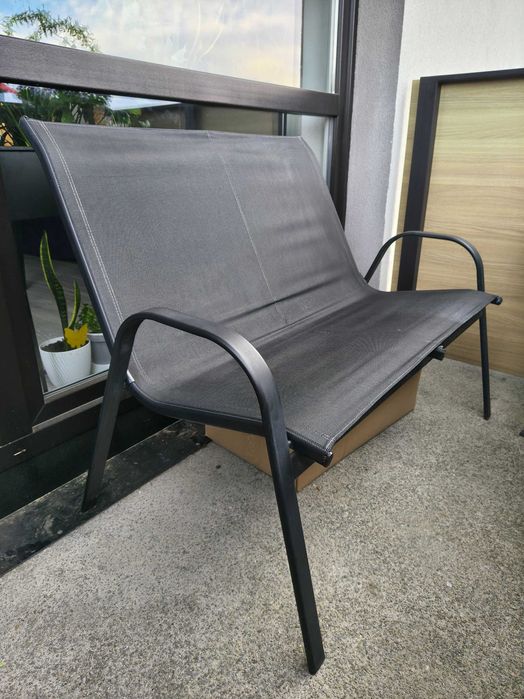 Zestaw na balkon krzesła stolik ławka