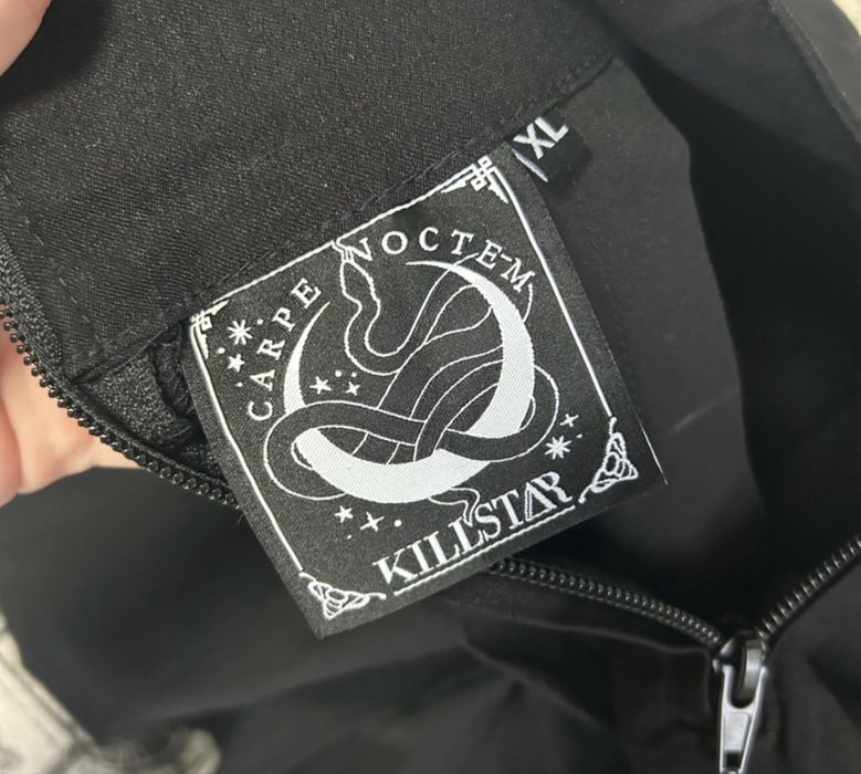 Спідниця KILLSTAR чорна XL з металевими деталями