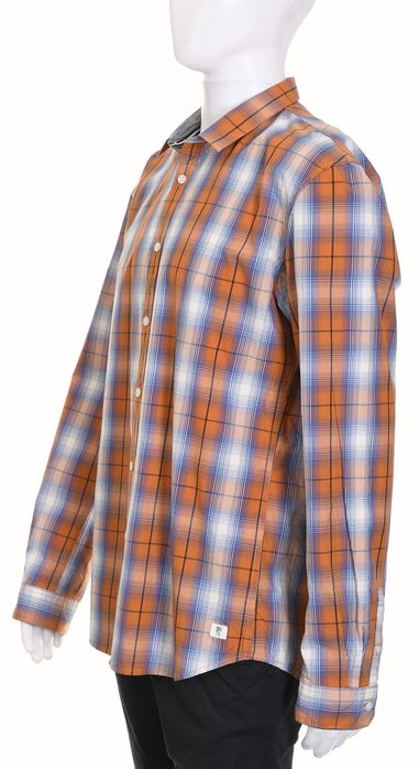 TOM TAILOR DENIM pomarańczowa koszula w kratkę 100% bawełna XL k 44