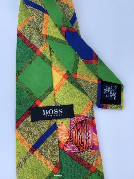 Hugo Boss krawat 100% jedwab