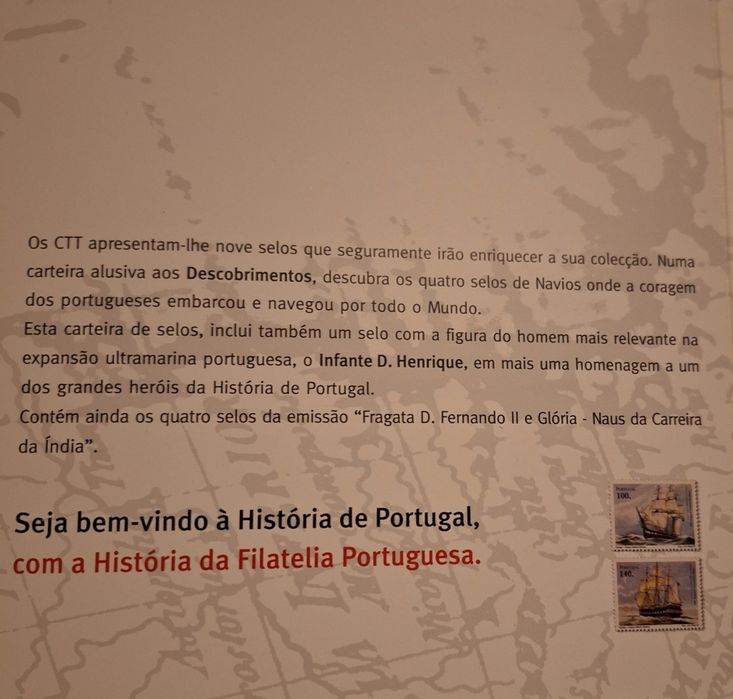 Coleções CTT carteira alusiva aos descobrimentos