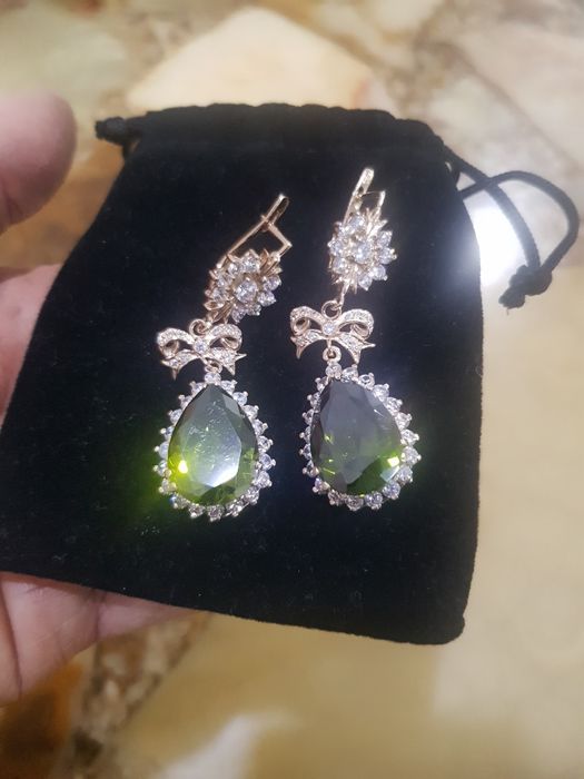 Серьги  золото-585.