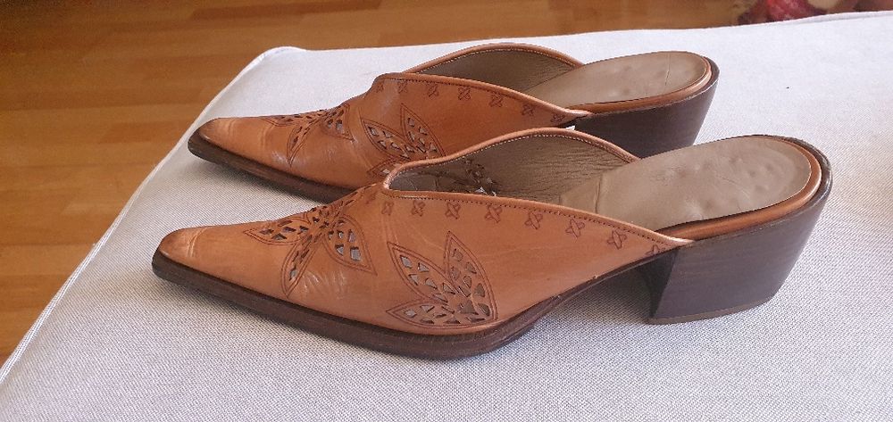 Texanas Mules em Pele Camel