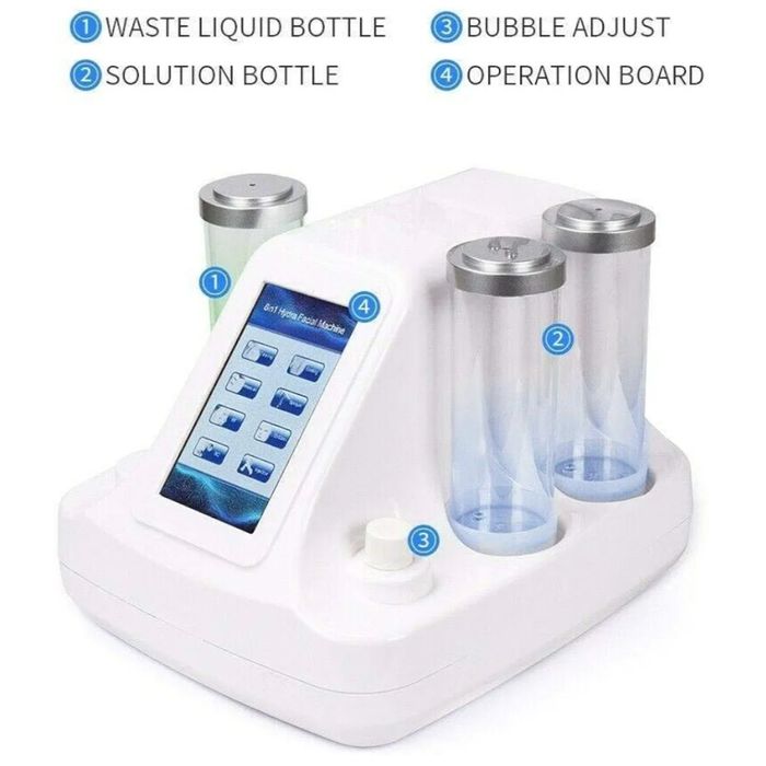 Máquina de beleza 8 em 1 para rejuvenescimento da pele com jato