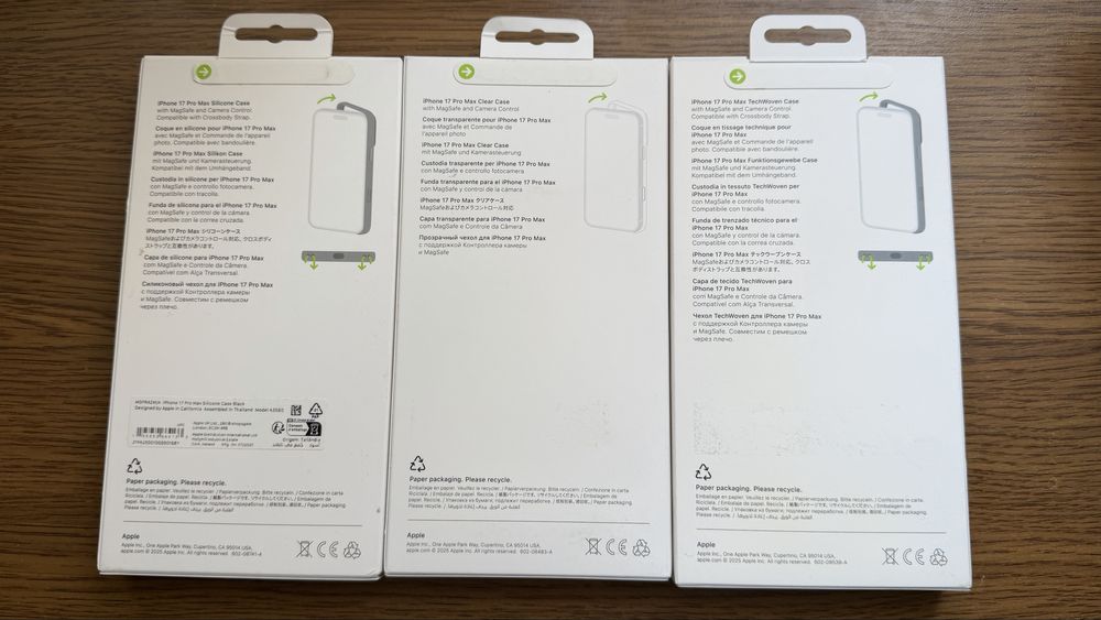 ОРИГІНАЛ Apple iPhone 17 Pro Max Clear Silicone TechWoven Case Чохол