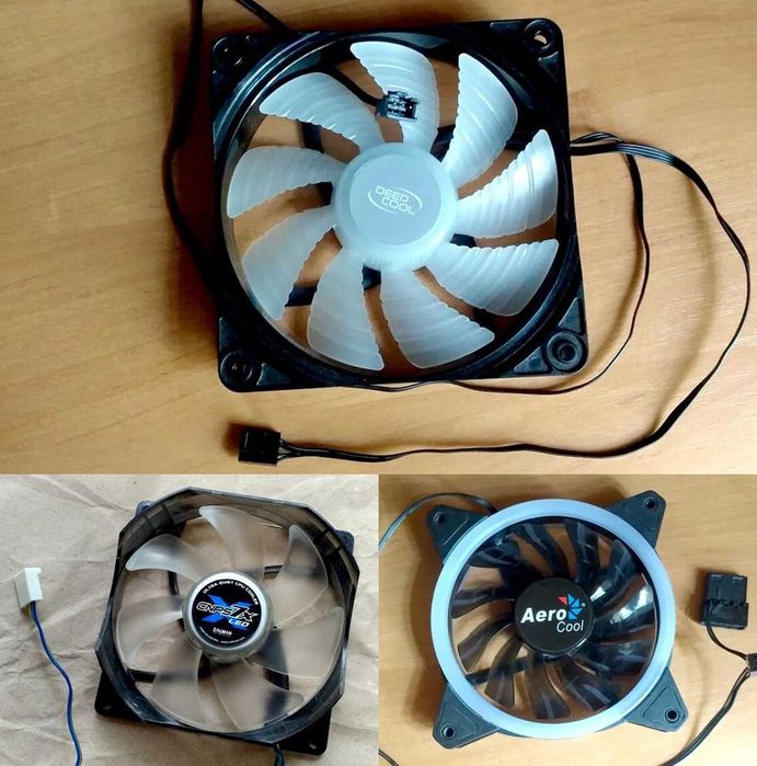 Кулер / вентилятор — Aerocool DeepCool - 120 мм / Zalman - 92  мм