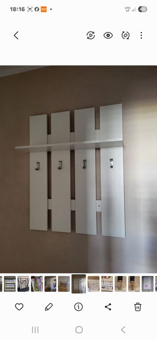 Przedpokój lustro, półka na buty, garderoba