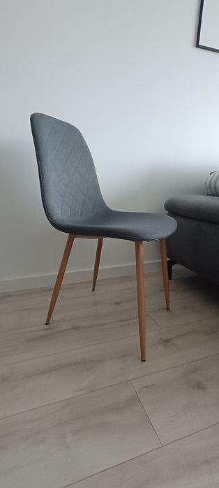 Krzesło JONSTRUP asfalt/naturalny dąb