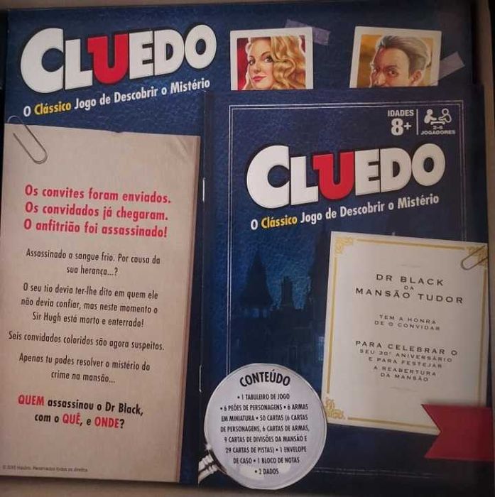 Jogo tabuleiro Cluedo Hasbro Gaming