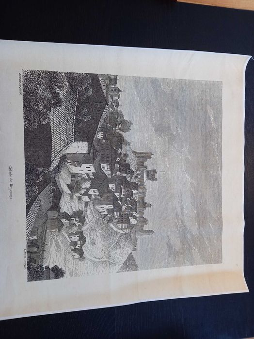 Gravura Cidade de Braganca (em tela)