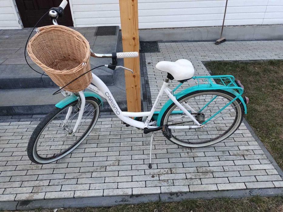 Rower damski z koszykiem