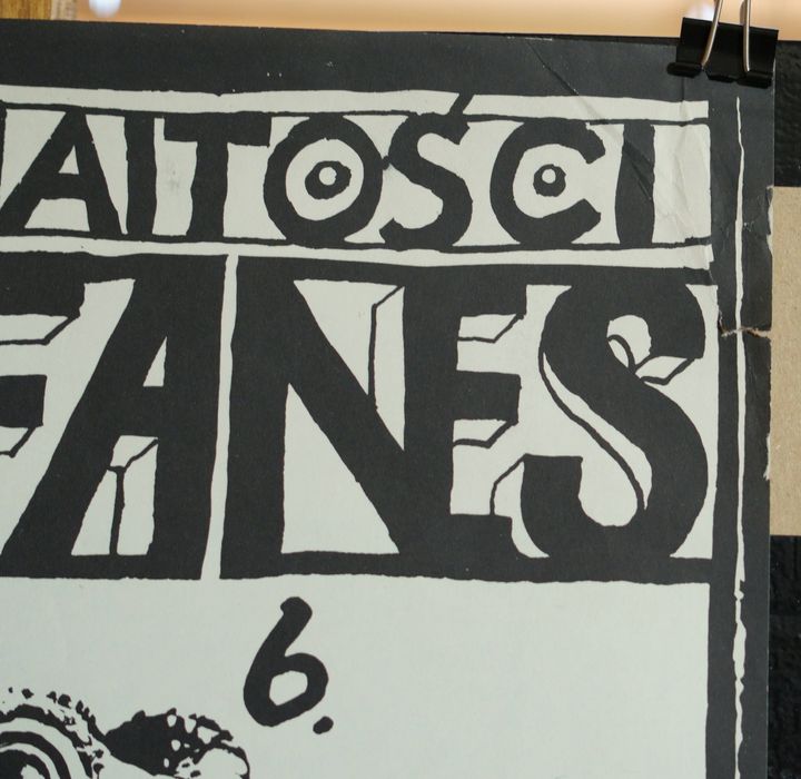 Stary oryginalny Afisz teatralny - Arystofanes (żaba) F. Starowieyski