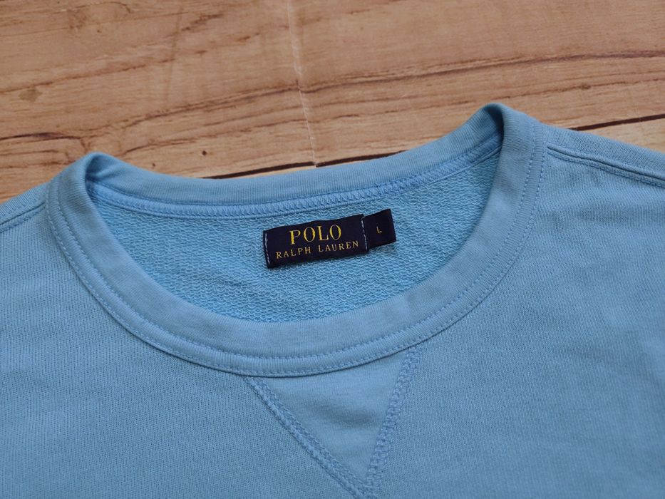 POLO RALPH LAUREN Bluza Męska Crewneck Niebieska r. L
