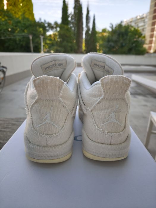 Air Jordan 4 Retro Blank Canvas Women’s EU 39 / US 8W – DQ4909-100 – Excellent Condition