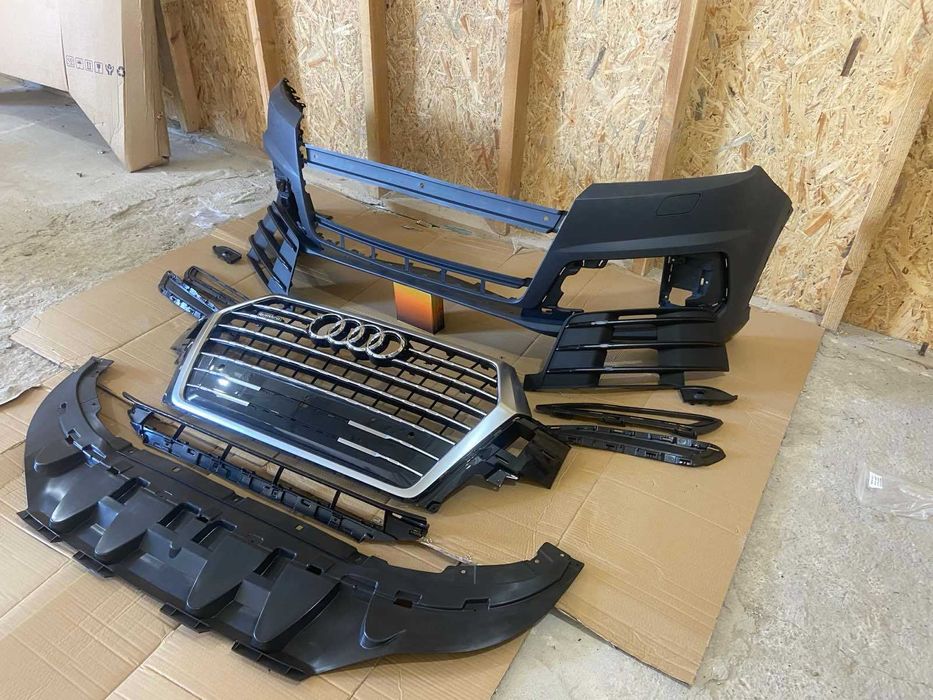 Audi Q7 Бампер в сборе S-Line 2016-2019 4M0-807-065-F-GRU