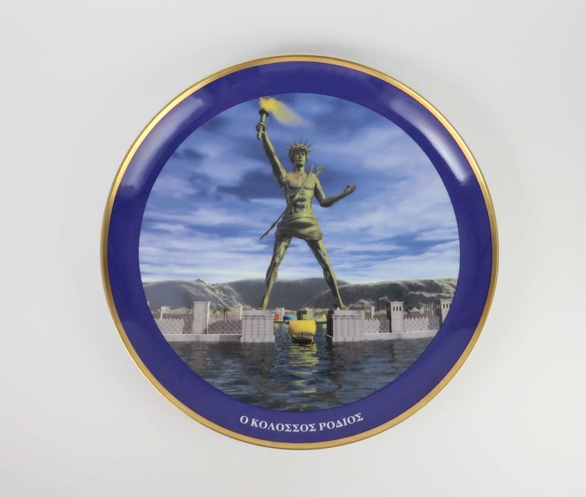 Pratos porcelana - 7 Maravilhas do Mundo Antigo