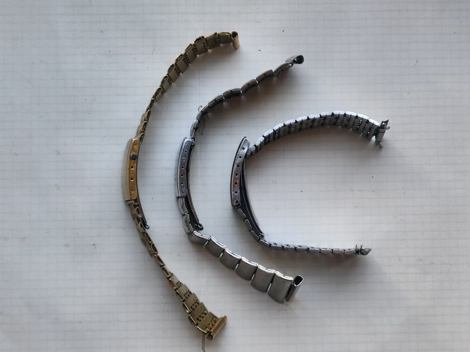 Браслеты на часы жёлтый и белый