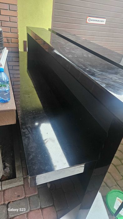Bar czarny 2.5m 2szt