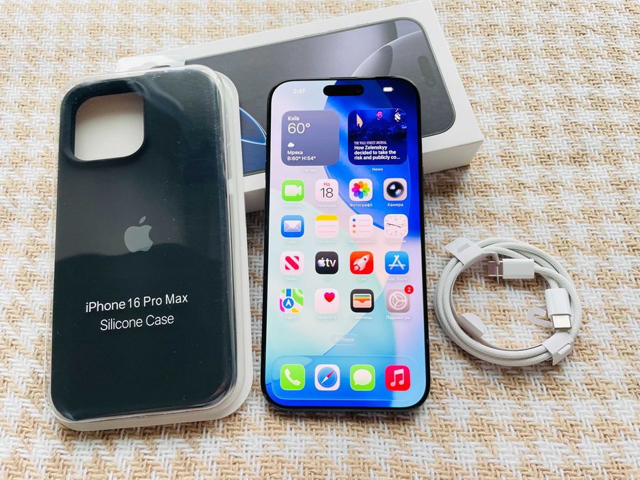 ‼️IPHONE 16 PRO MAX 512Gb‼️93% Black Titanium NEVERLOCK ( 79290)