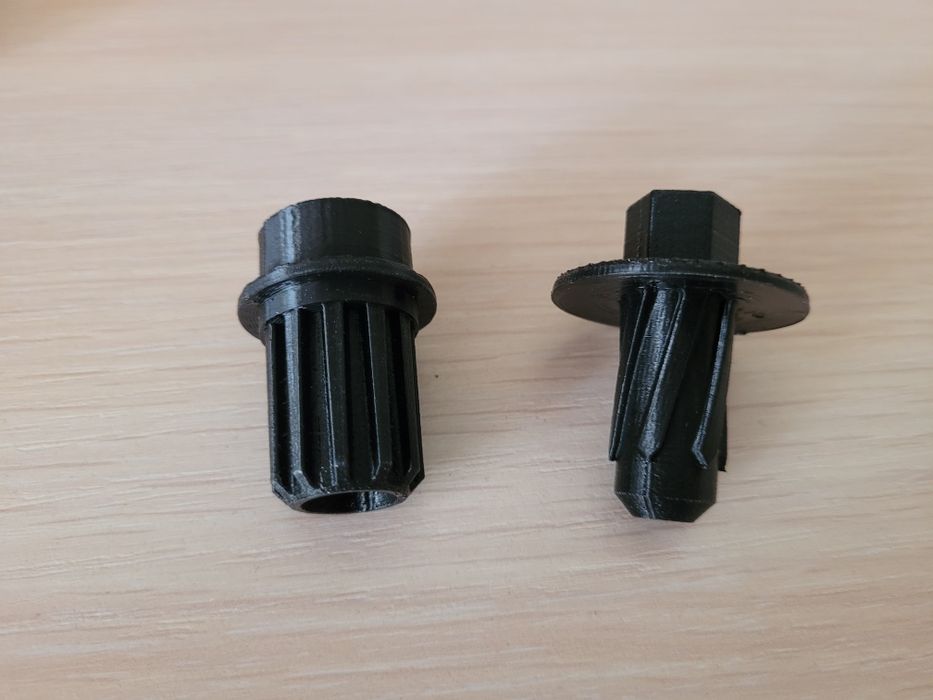 Муфта та втулка корпусу терок овочерізки для м'ясорубки Philips