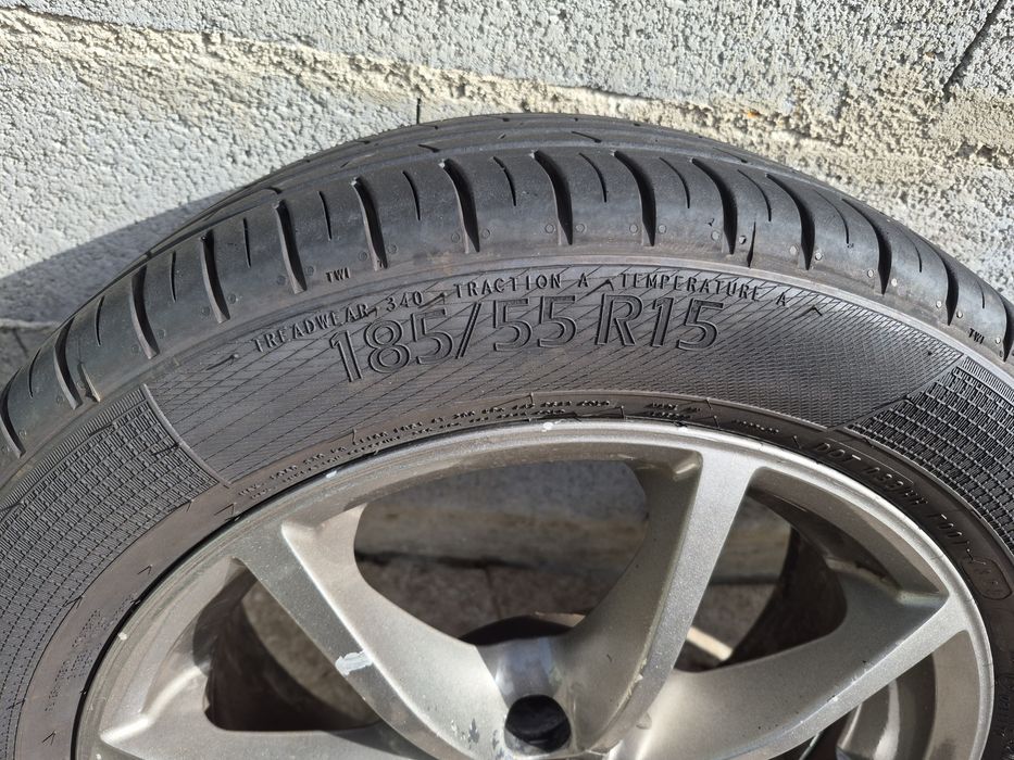 Jantes TSW 15"... 4 x100 com penus novos 185x55x15