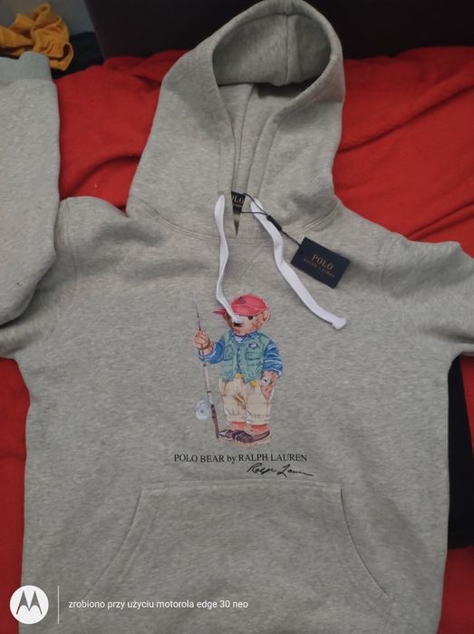 Szara bluza polo Ralph Lauren