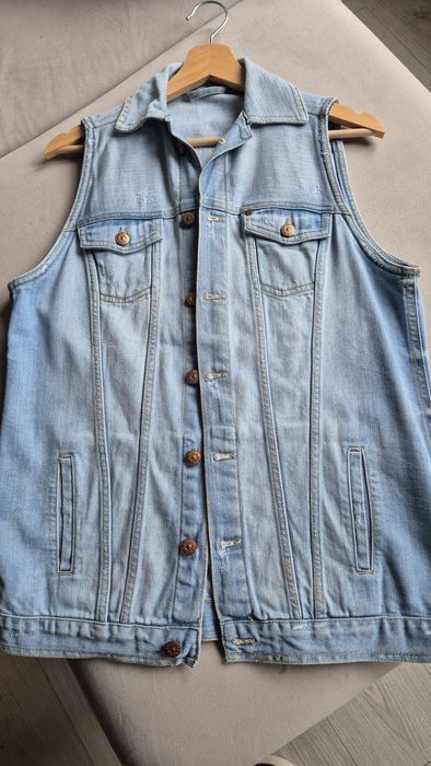 Kamizelka jeansowa H&M S długa
