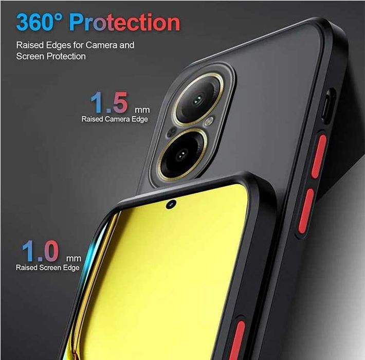 Протиударний броньований матовий чохол Realme C67 4G