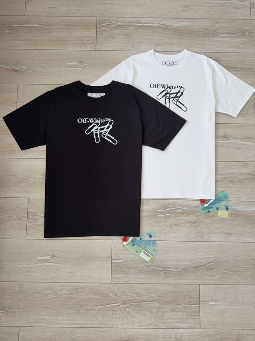Біла футболка Off White / футболка офф вайт біла