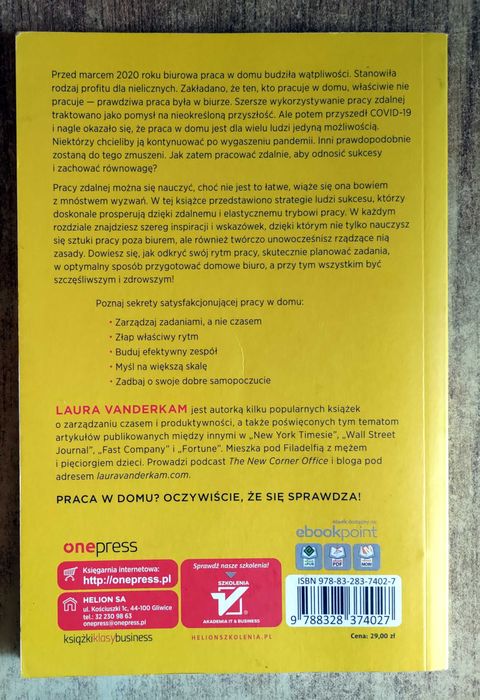 Twoje domowe biuro. Jak pracować zdalnie i odnosić - Laura Vanderkam