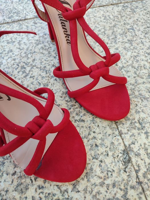 Sandálias Salto Alto Vermelhas