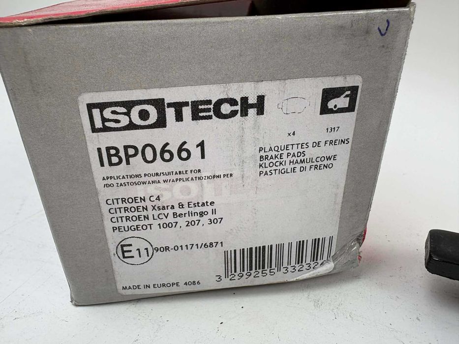 IsoTech klocki hamulcowe IBP0661 przód