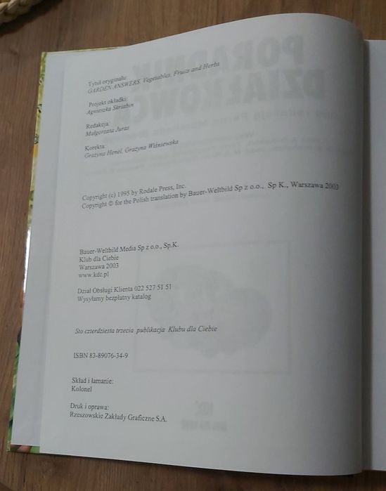 Poradnik działkowca, red. Fern Marshall Bradley, Warszawa 2003