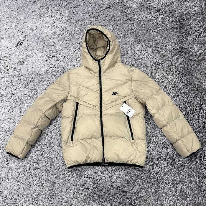 Пуховик Nike Storm-Fit світло бежевий Мужская куртка Найк зимняя до-26