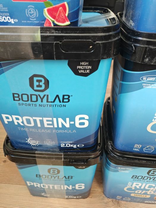 Zestaw suplementów Bodylab – węglowodany, białko, kreatyna, ZMA – nowe