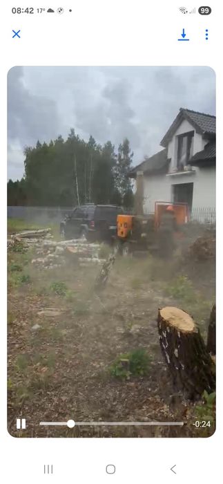 Wynajem rębak  rozdrabnacz spalinowy koszenie trawy