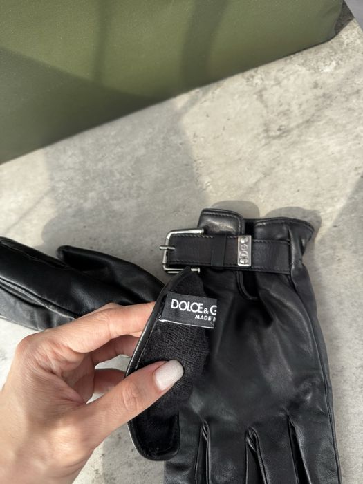 Кожаные перчатки Dolce&Gabbana — zdjęcie 4