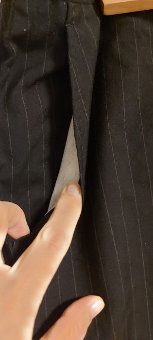 Spodnie damskie brązowe w paski rozm. L