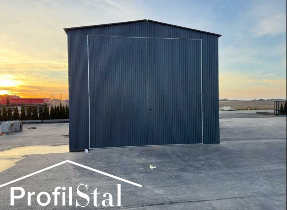 Garaze blaszane garaz hala wiata 6x12 konstrukcja ocynkowana