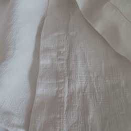 3 pedaços de tecido de linho antigo #