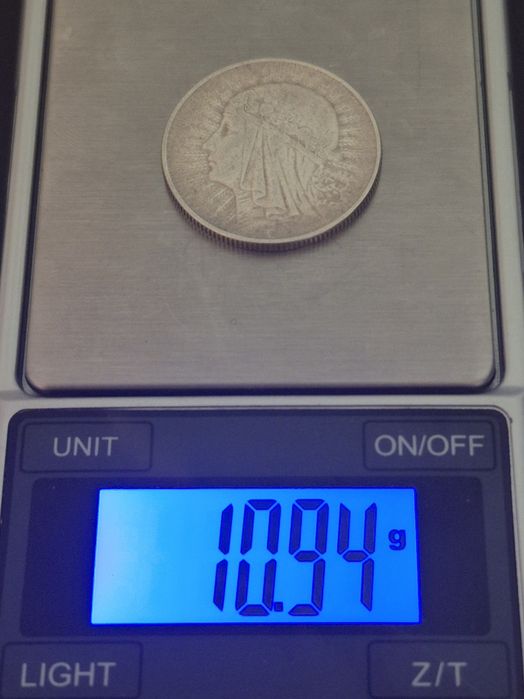 5 złotych 1933 - Głowa Kobiety - Srebro - Oryginał