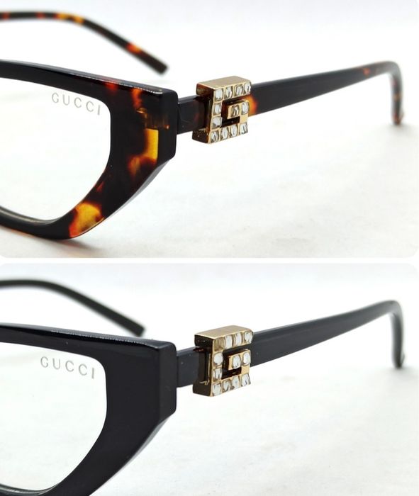 Gucci очки женские имиджевые модные черные и коричневые тигровые